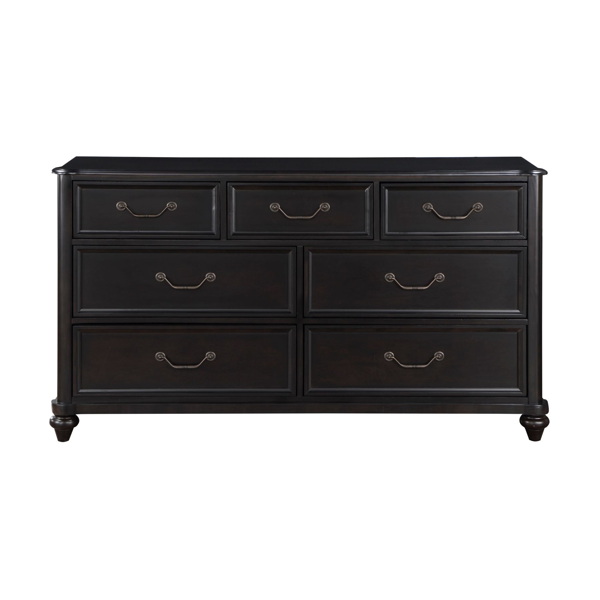 Herman Solid Wood Bedroom Set Charcoal Brown 1420