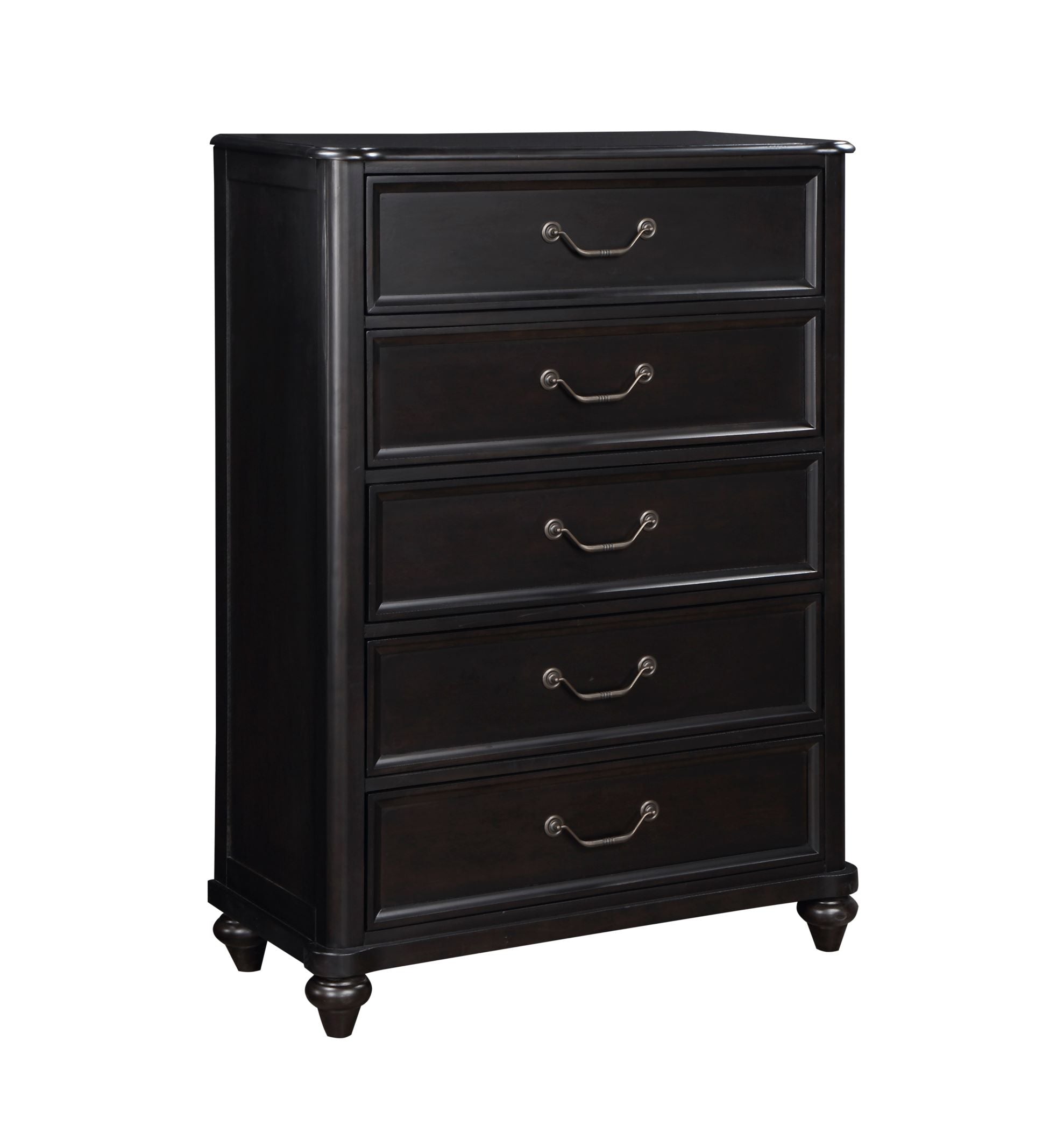 Herman Solid Wood Chest Charcoal Brown 1420
