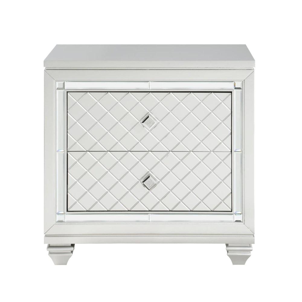 Leesa Silver Bedroom Set With LED Headboard 1430