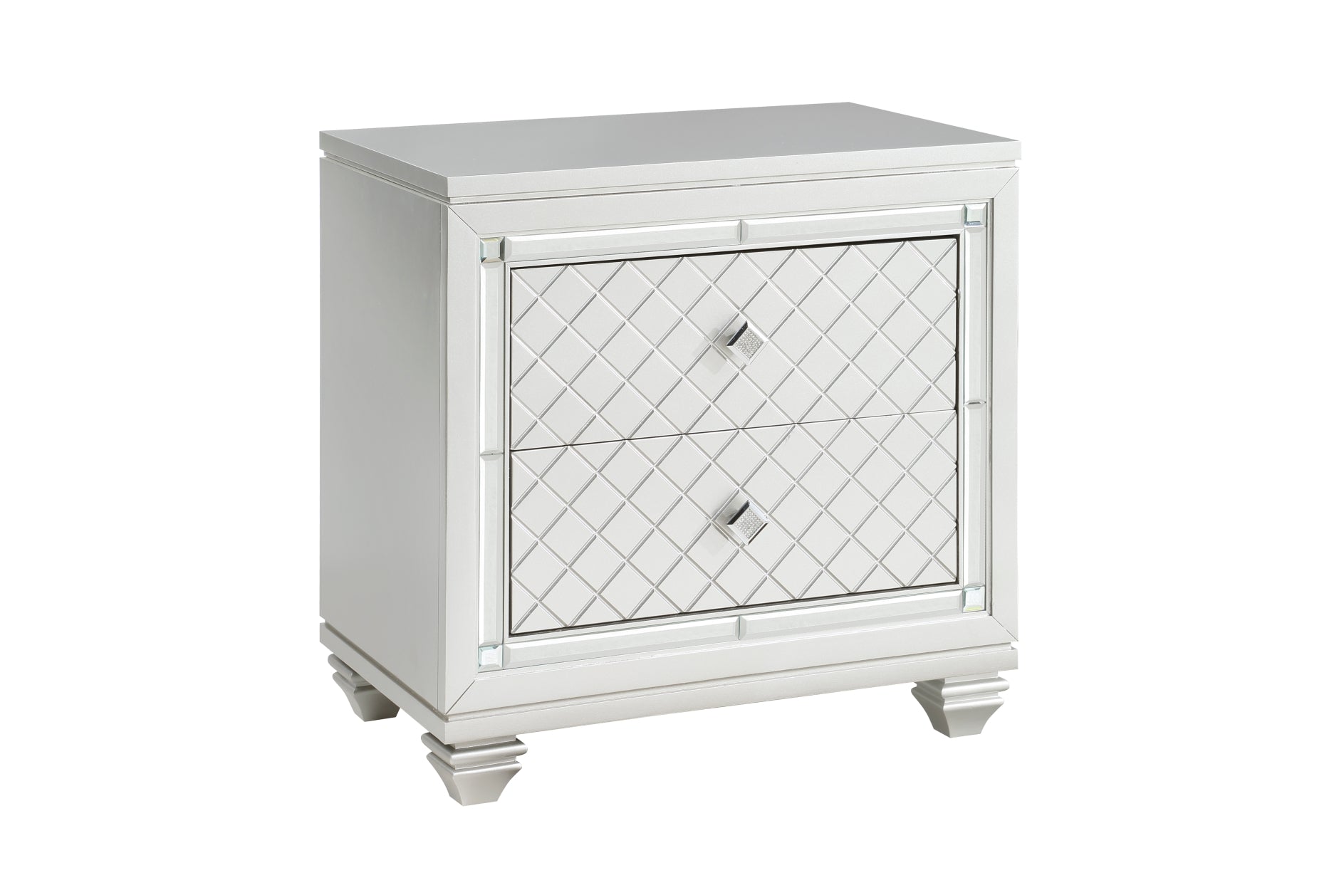 Leesa Silver Bedroom Set With LED Headboard 1430