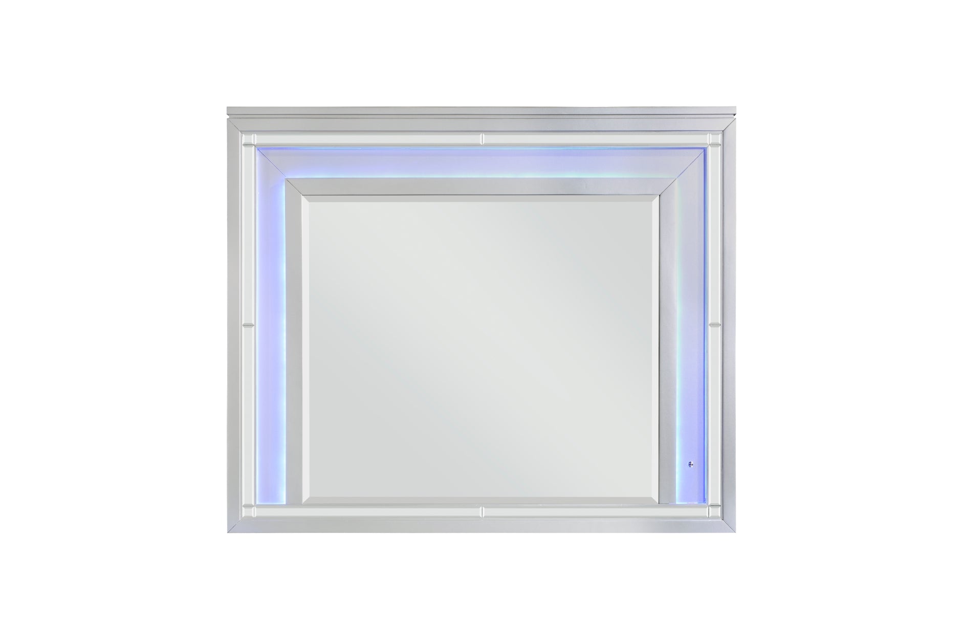 Leesa Silver Bedroom Set With LED Headboard 1430