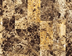 Light Brown Marble Dining Table with 4 PU Chairs 1520