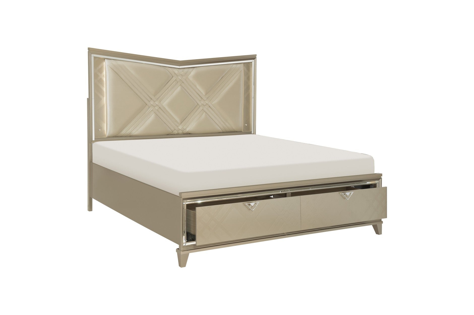 Bijou Bedroom Set With LED Headboard 1522
