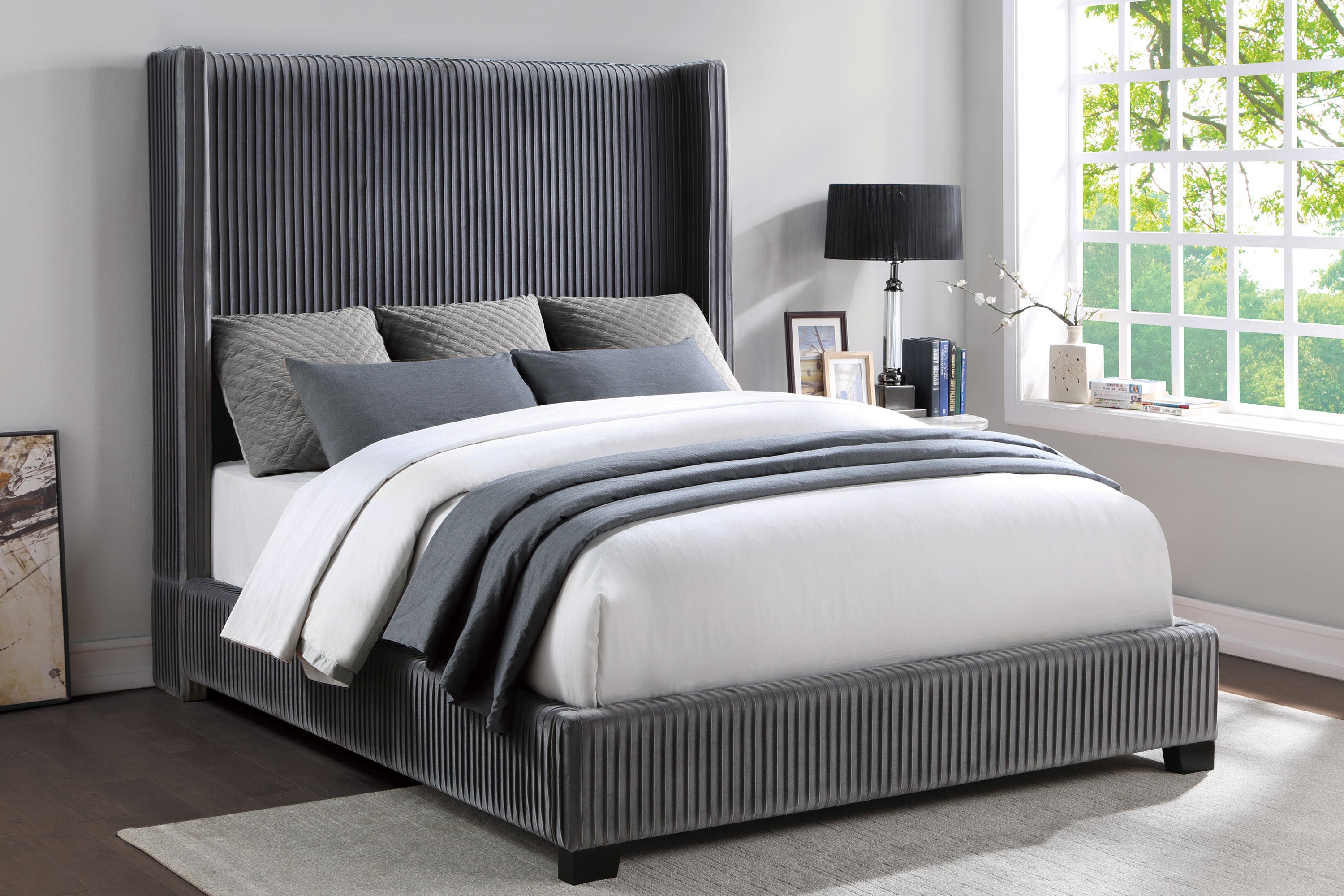Glenbury Bed Dark Grey 1547