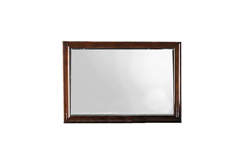 Milton Wooden Dresser & Mirror Cherry Brown 1701