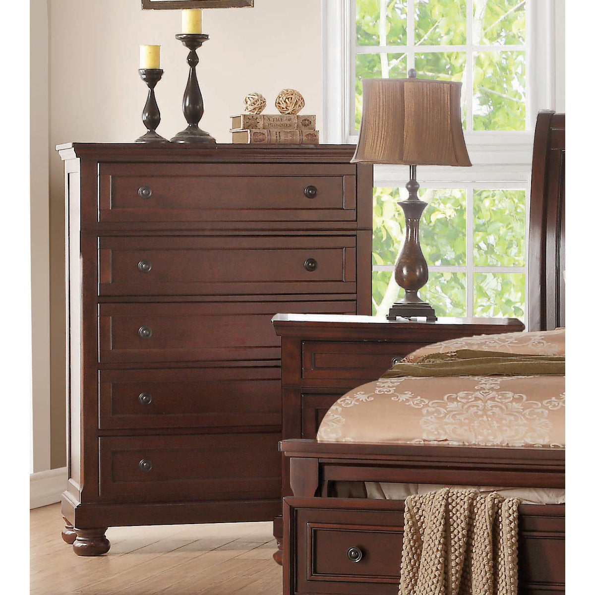 Begonia Wooden Chest Cherry 1718NC