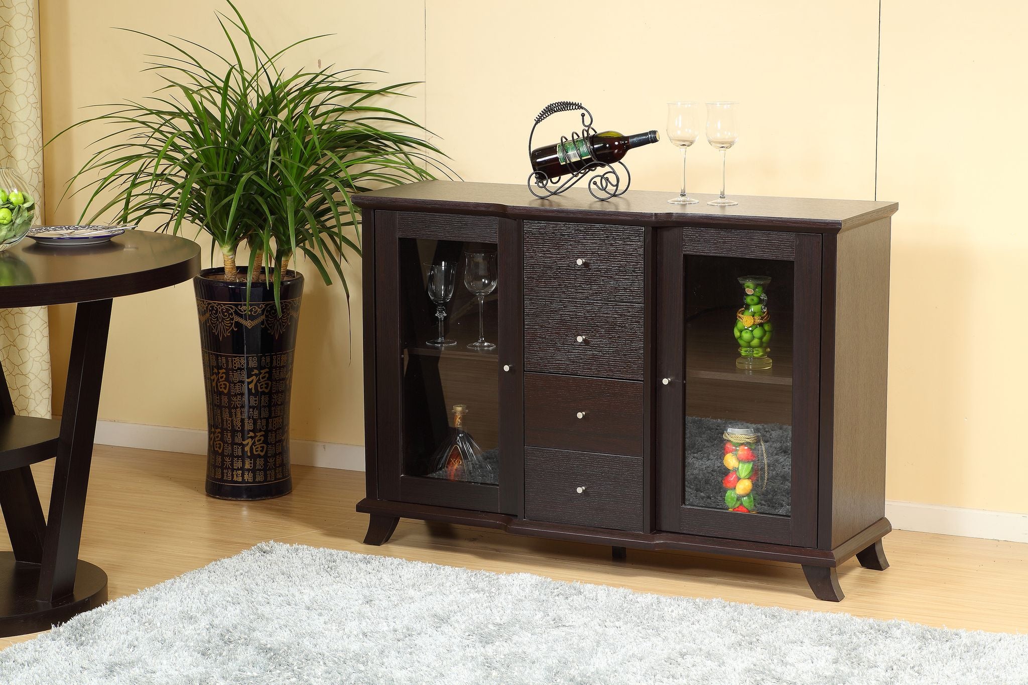Dark Cherry Buffet / Server - 18004