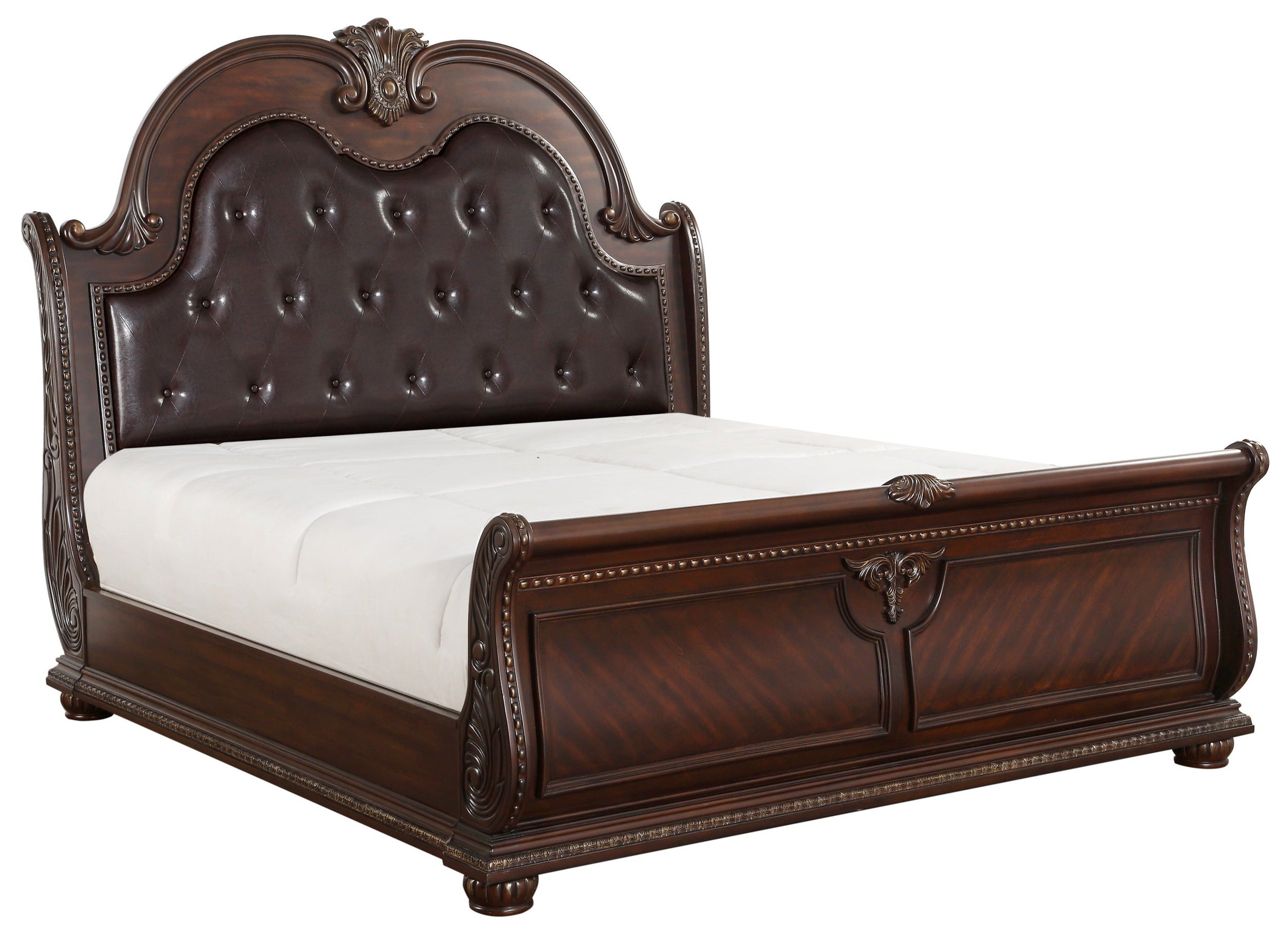 Dark Cherry Cavalier Bedroom Set 1757