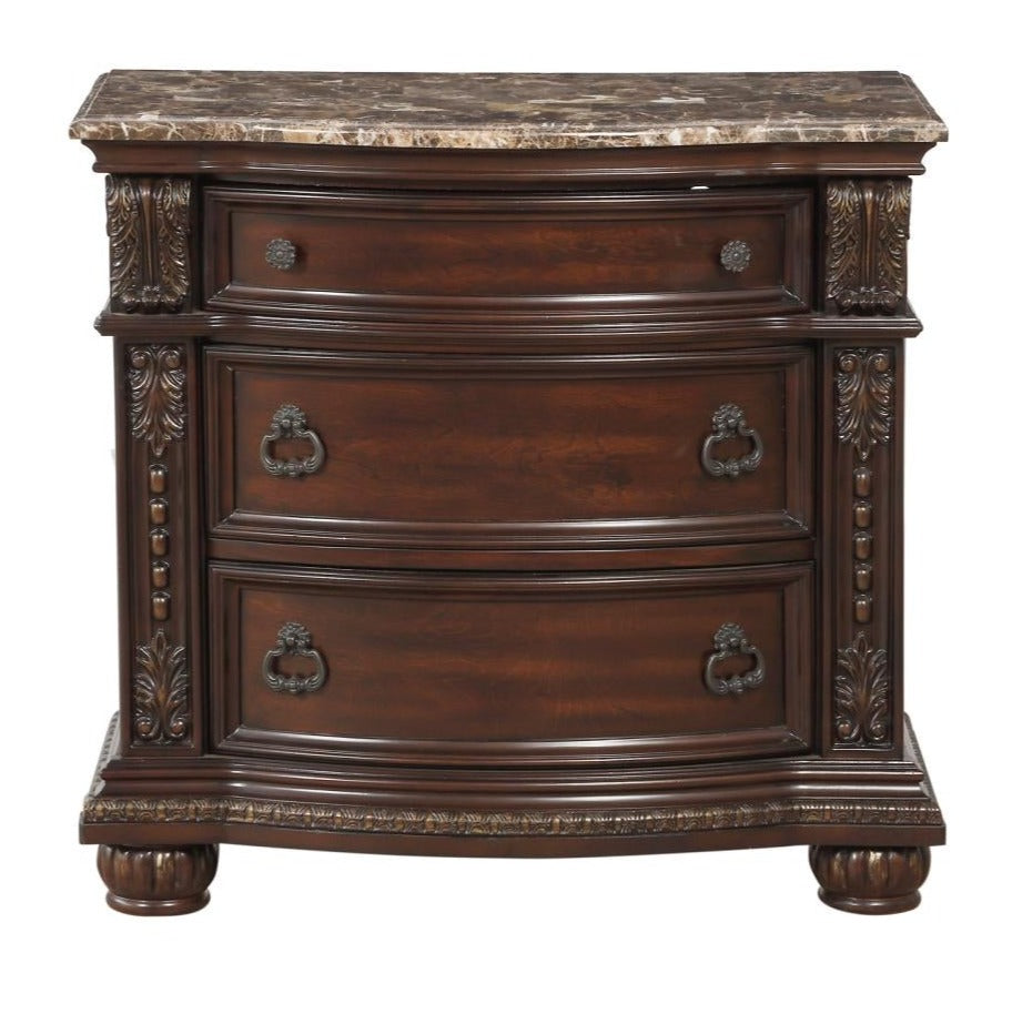 Dark Cherry Cavalier Bedroom Set 1757