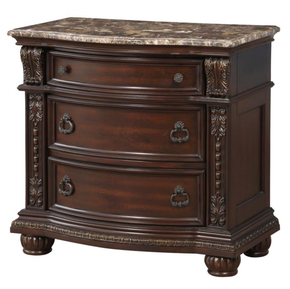 Dark Cherry Cavalier Bedroom Set 1757