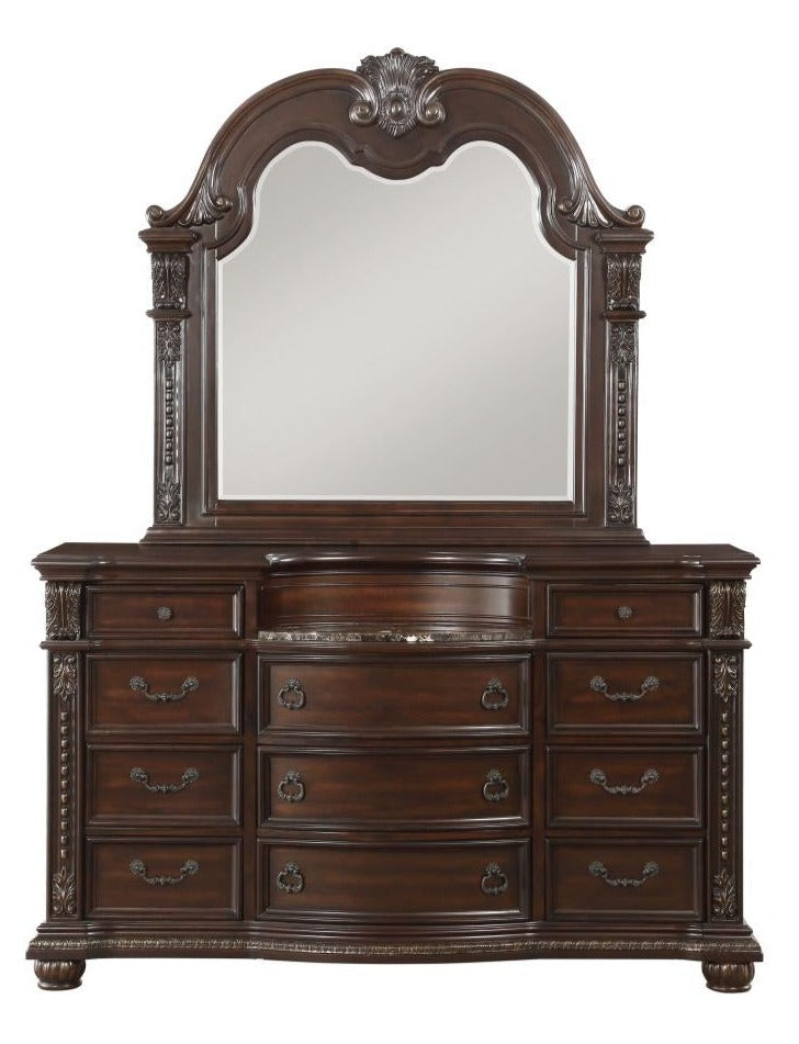 Dark Cherry Cavalier Bedroom Set 1757