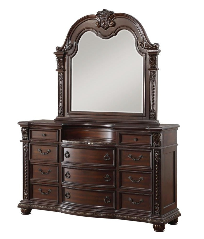 Dark Cherry Cavalier Bedroom Set 1757