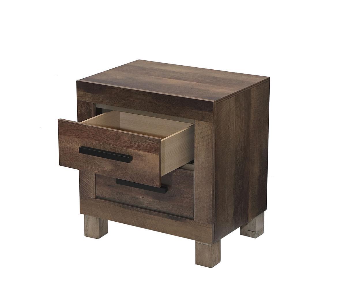 Caliban 2 Drawer Night Stand Brown B0901