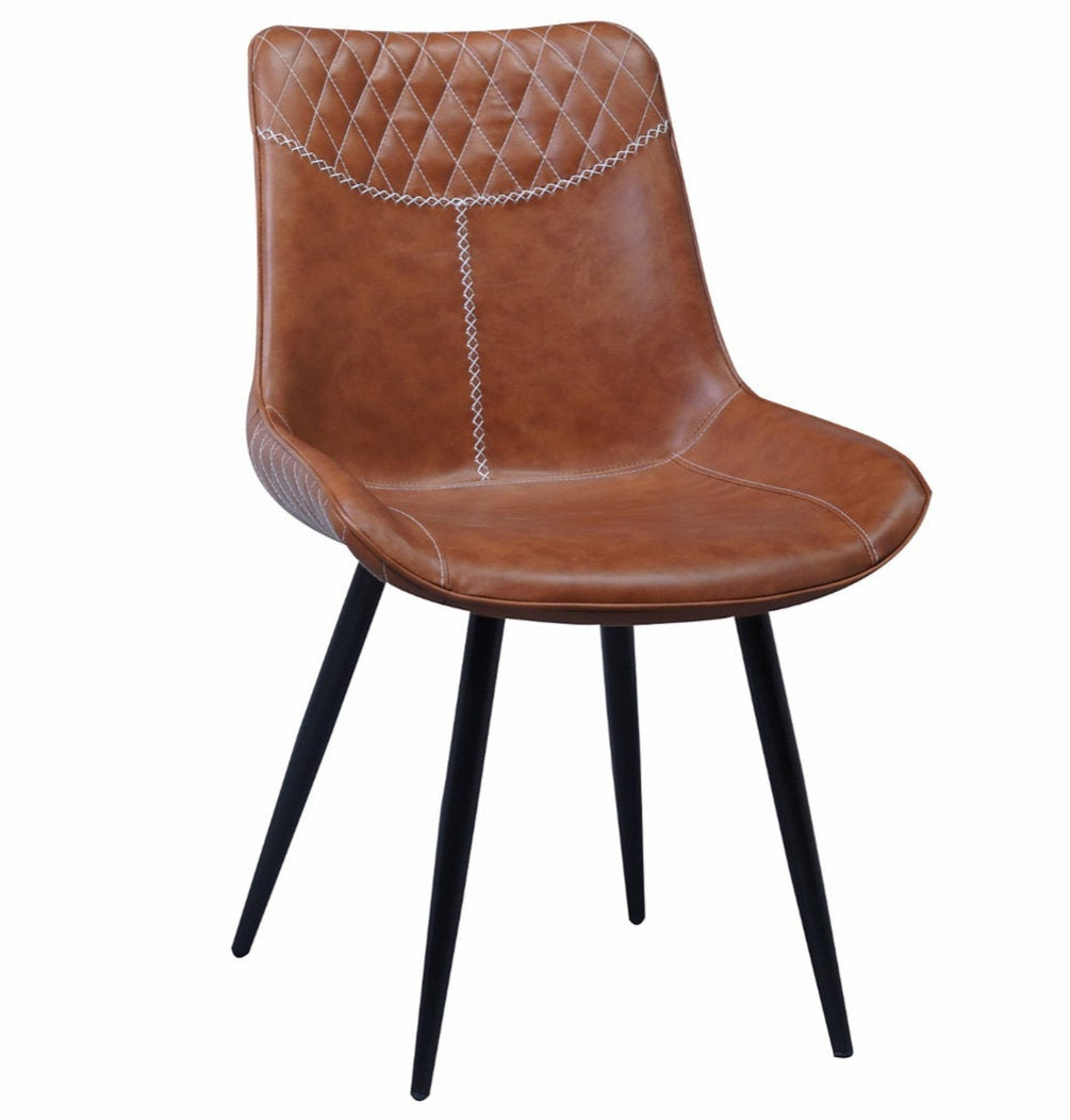 2 Piece Brown Dining Chair C-1825