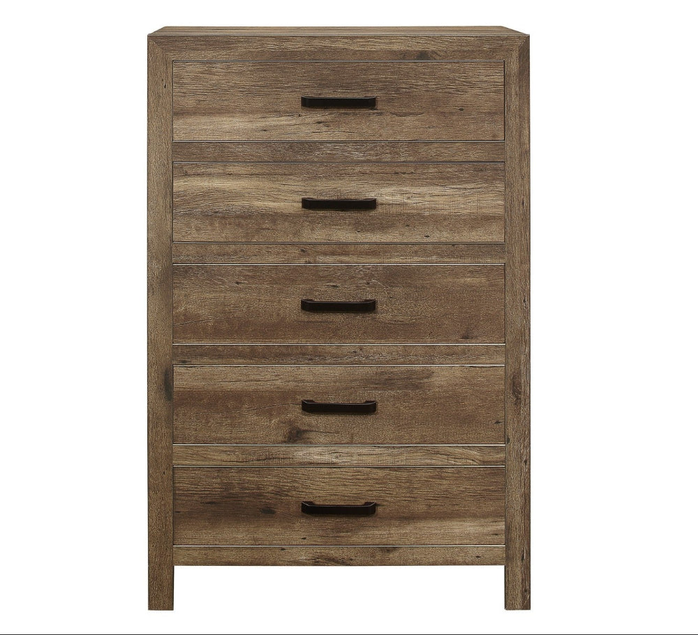 Mandan Wooden 5 Drawer Chest 1910