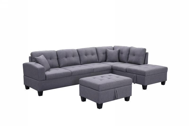Sectional with Storage Ottoman 1982