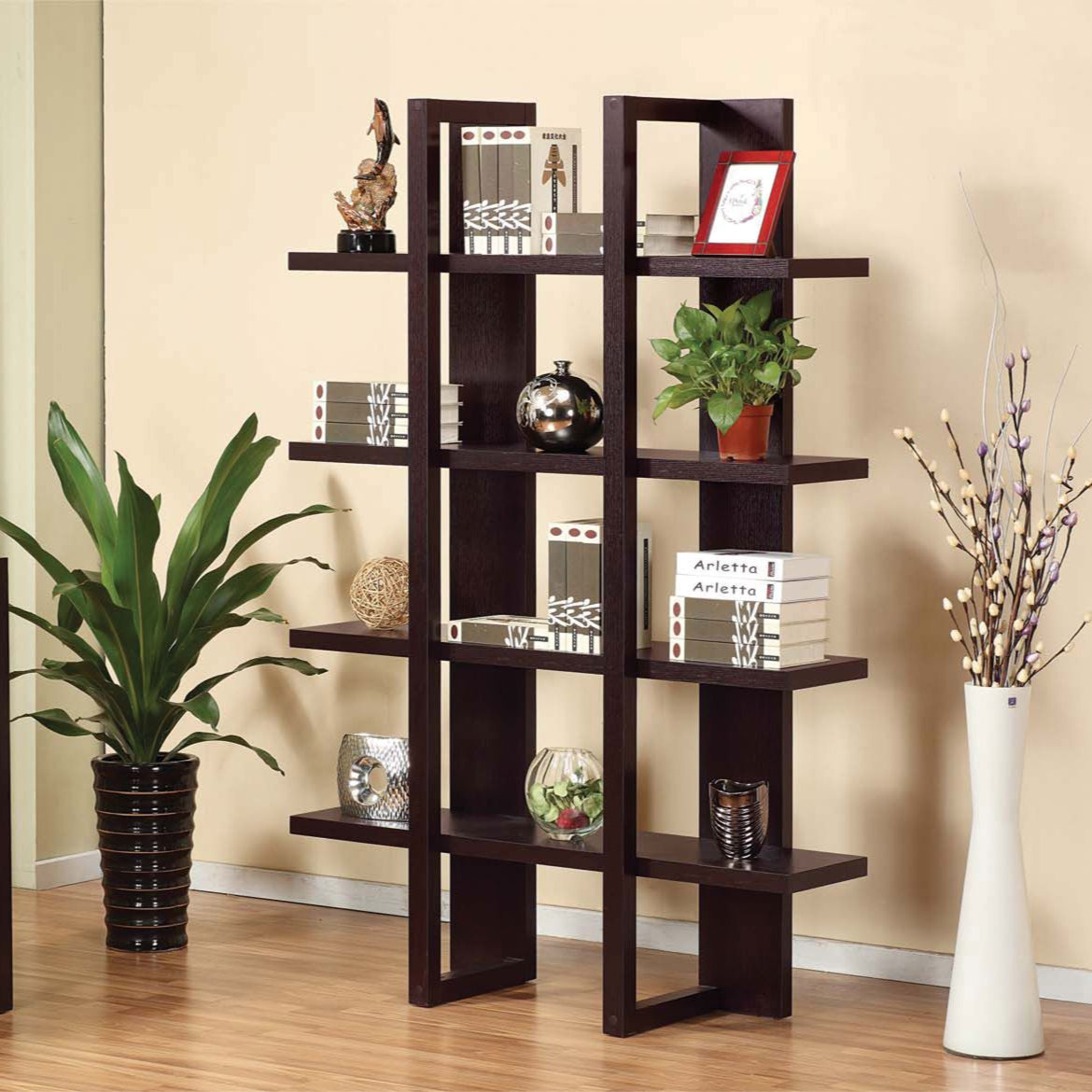 Dark Cherry Bookcase 18005