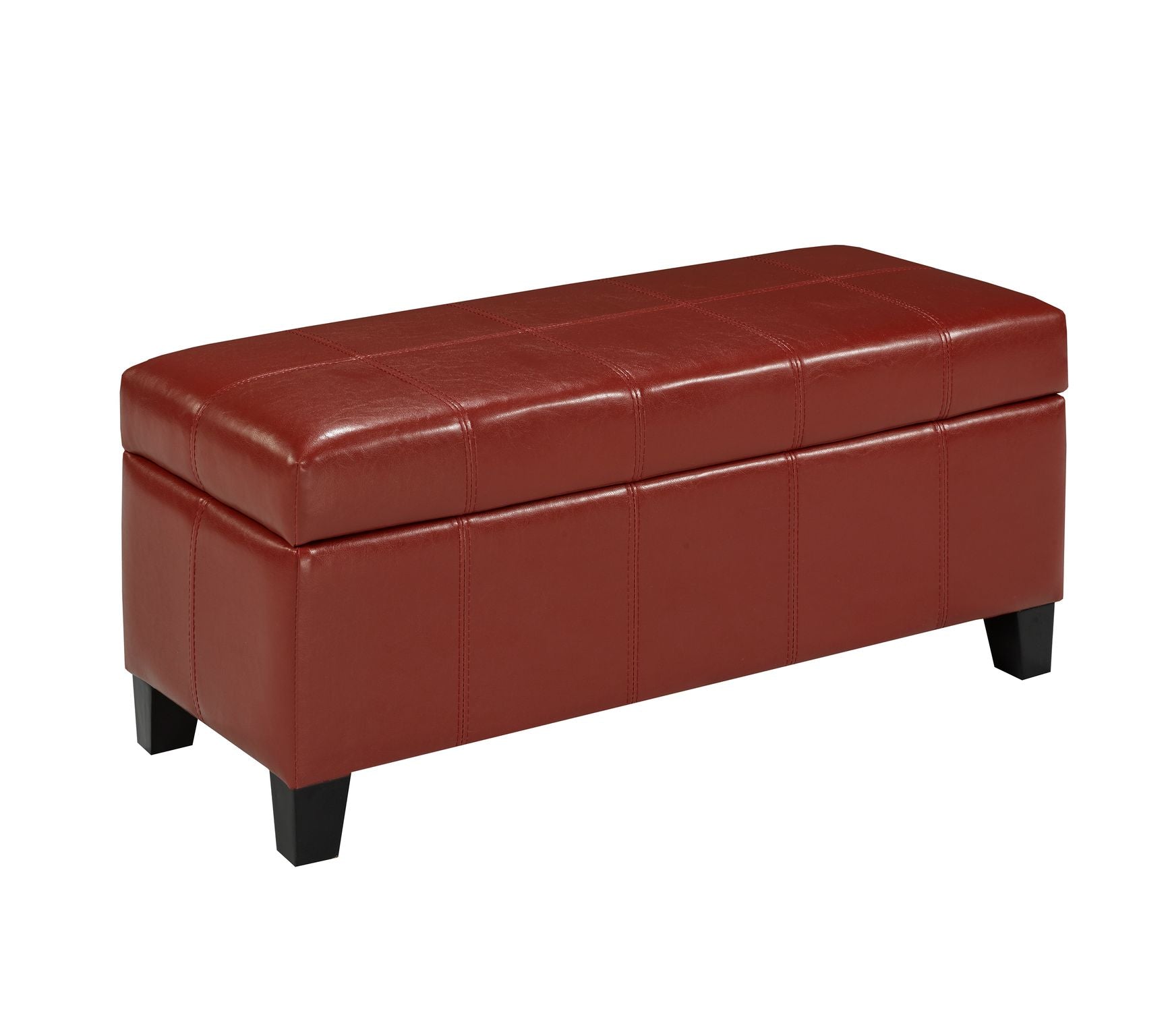 Red Storage Ottoman - 2006S RED