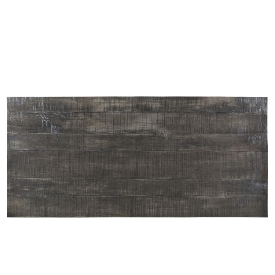 Zax Rectangular Dining Table in Distressed Grey 201-147DG
