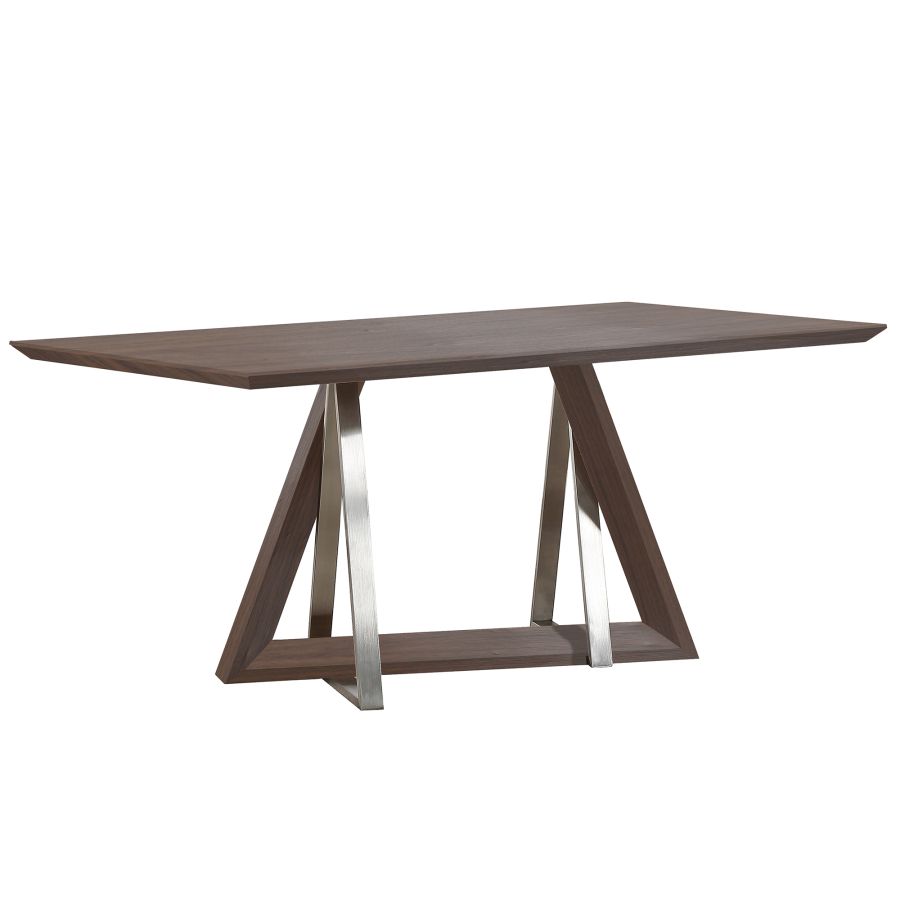 Drake Rectangular Dining Table in Walnut 201-219WAL