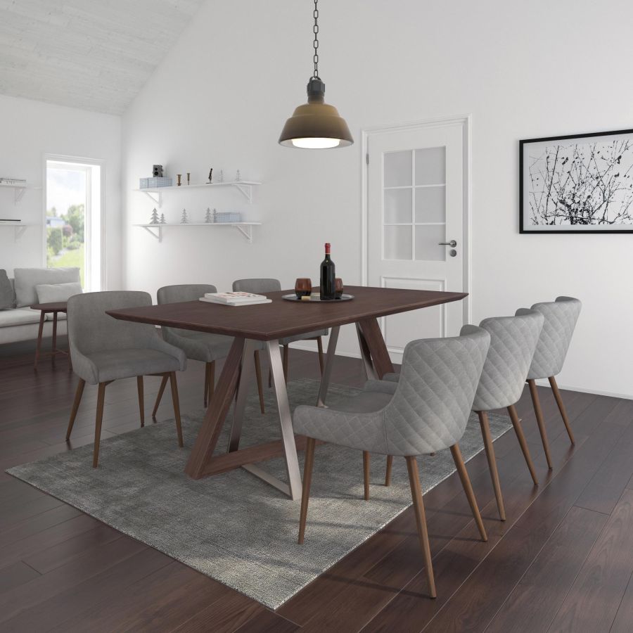 Drake Rectangular Dining Table in Walnut 201-219WAL