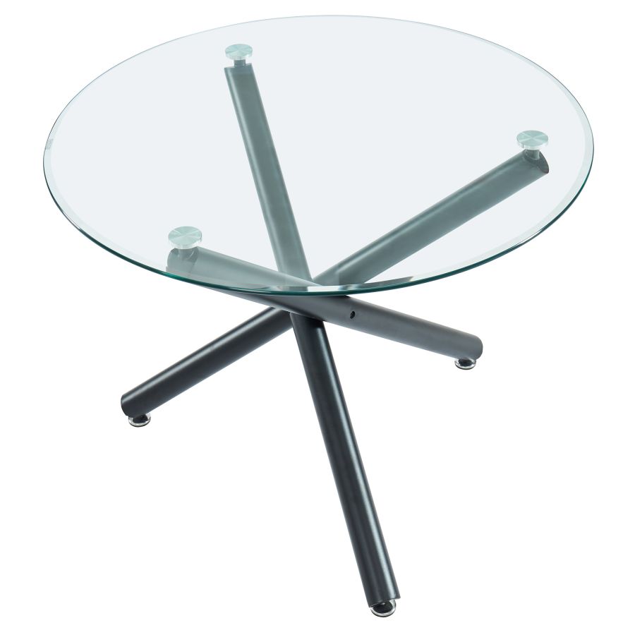 Suzette Round Dining Table in Black 201-476-40