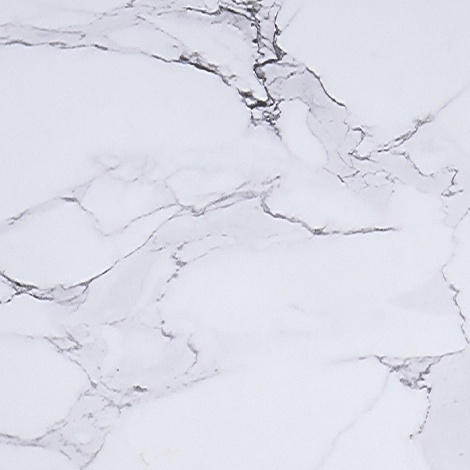 Zilo 48" Round Dining Table in White Faux Marble and Aged Gold 201-671GD_L