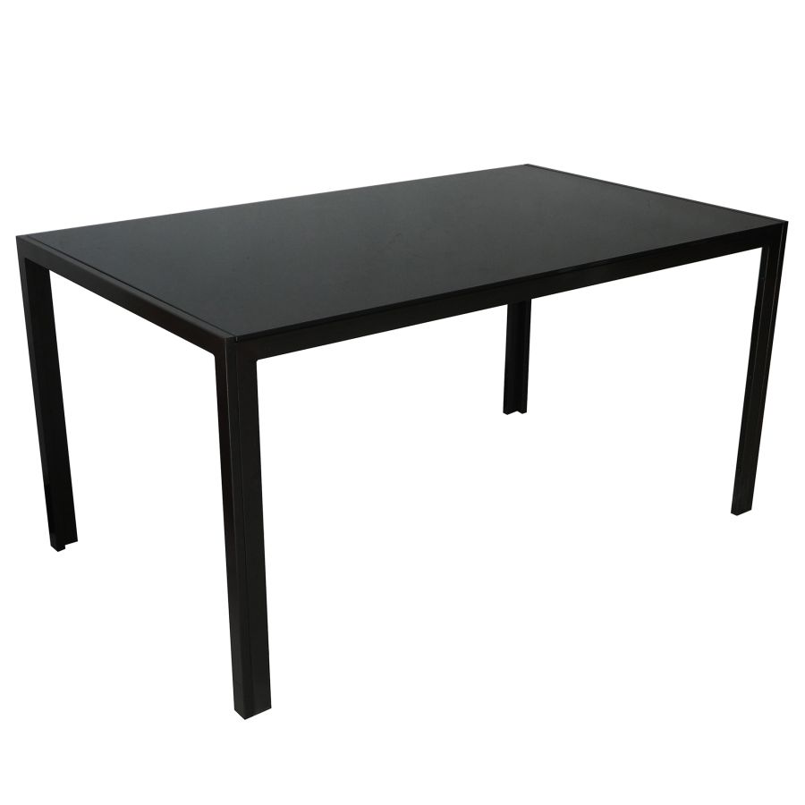 Contra Rectangular Dining Table in Black 201-843BK