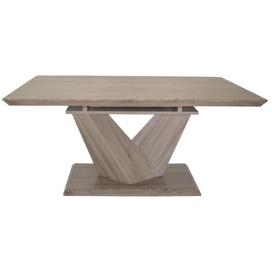 Eclipse Dining Table with Extension in Washed Oak 201-860OK
