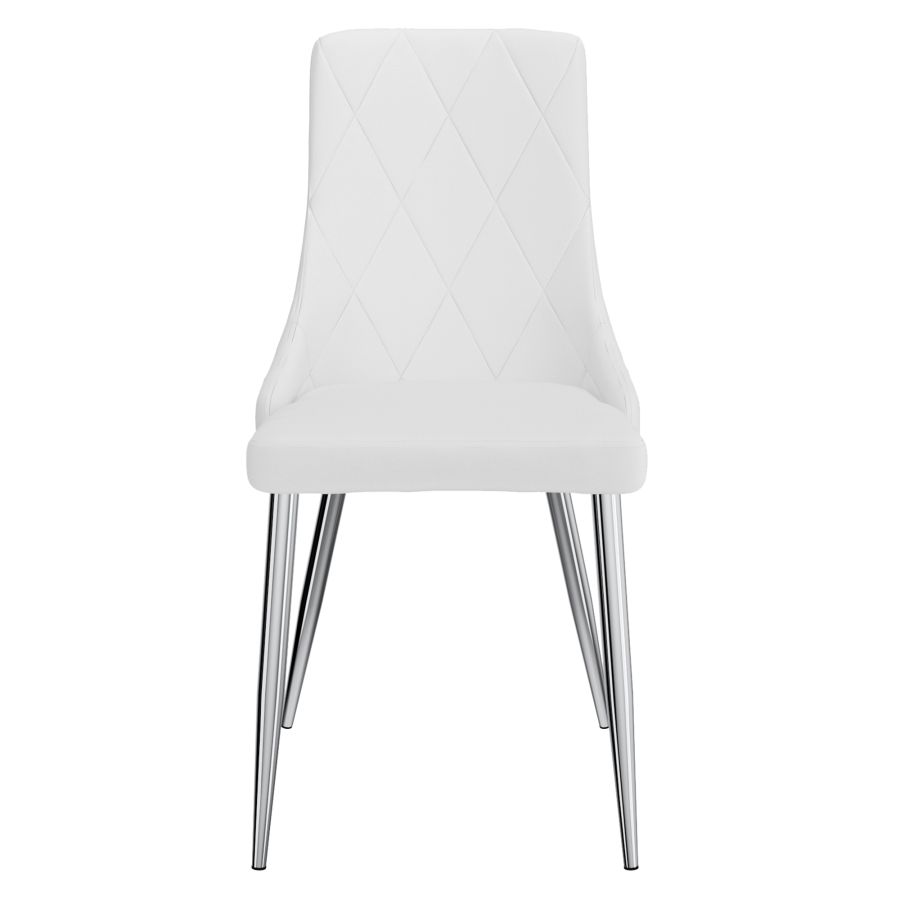 Devo Side Chair, set of 2 in White 202-087WT