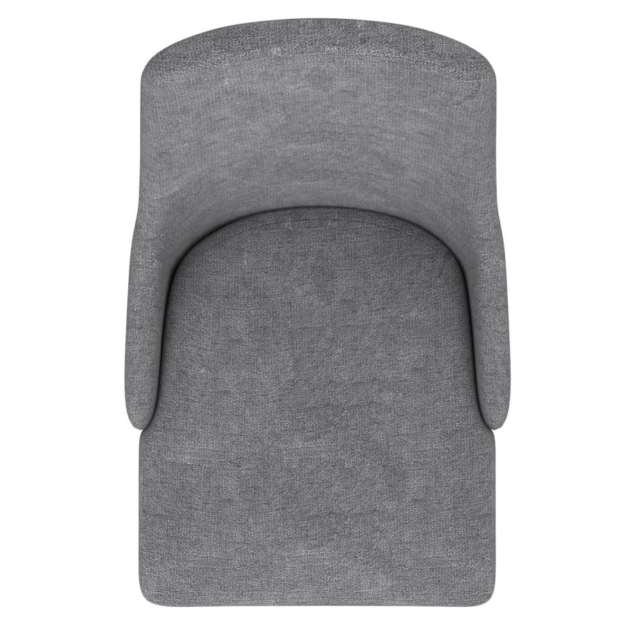 Cora Side Chair, Set of 2 in Grey and Walnut 202-182GY