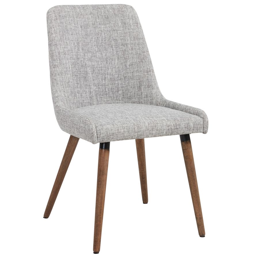 Mia Side Chair, set of 2 in Light Grey/Grey Legs 202-247GY/LG