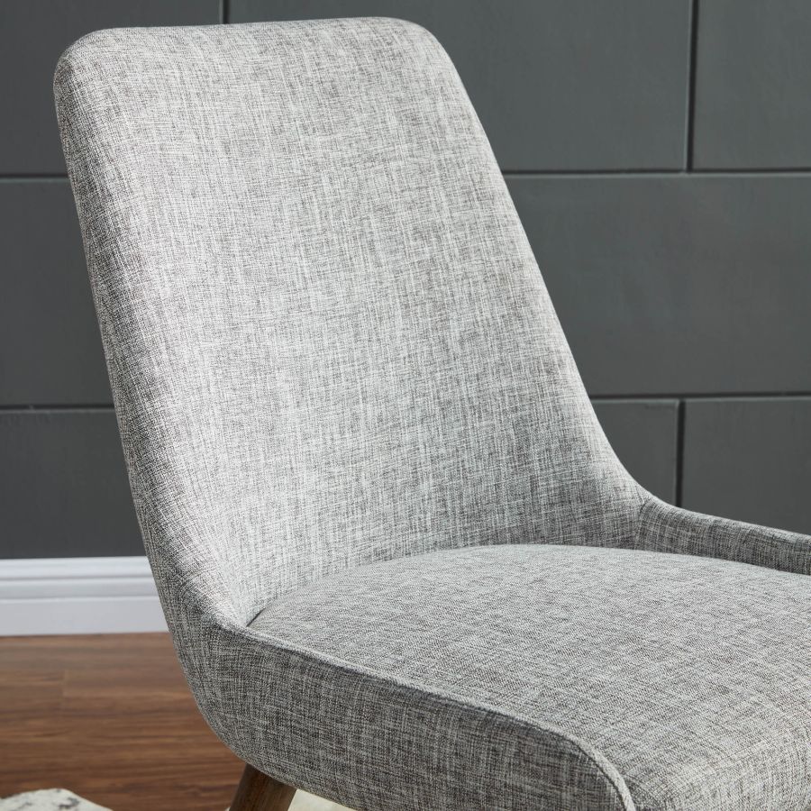 Mia Side Chair, set of 2 in Light Grey/Grey Legs 202-247GY/LG