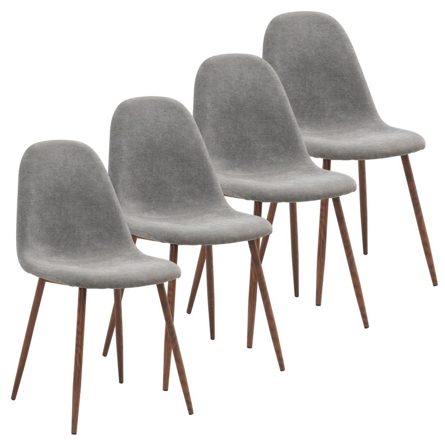 Lyna Side Chair, set of 4 in Grey 202-250GY