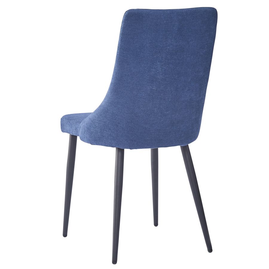 Venice Side Chair, Set of 2 in Blue and Black 202-536BLU
