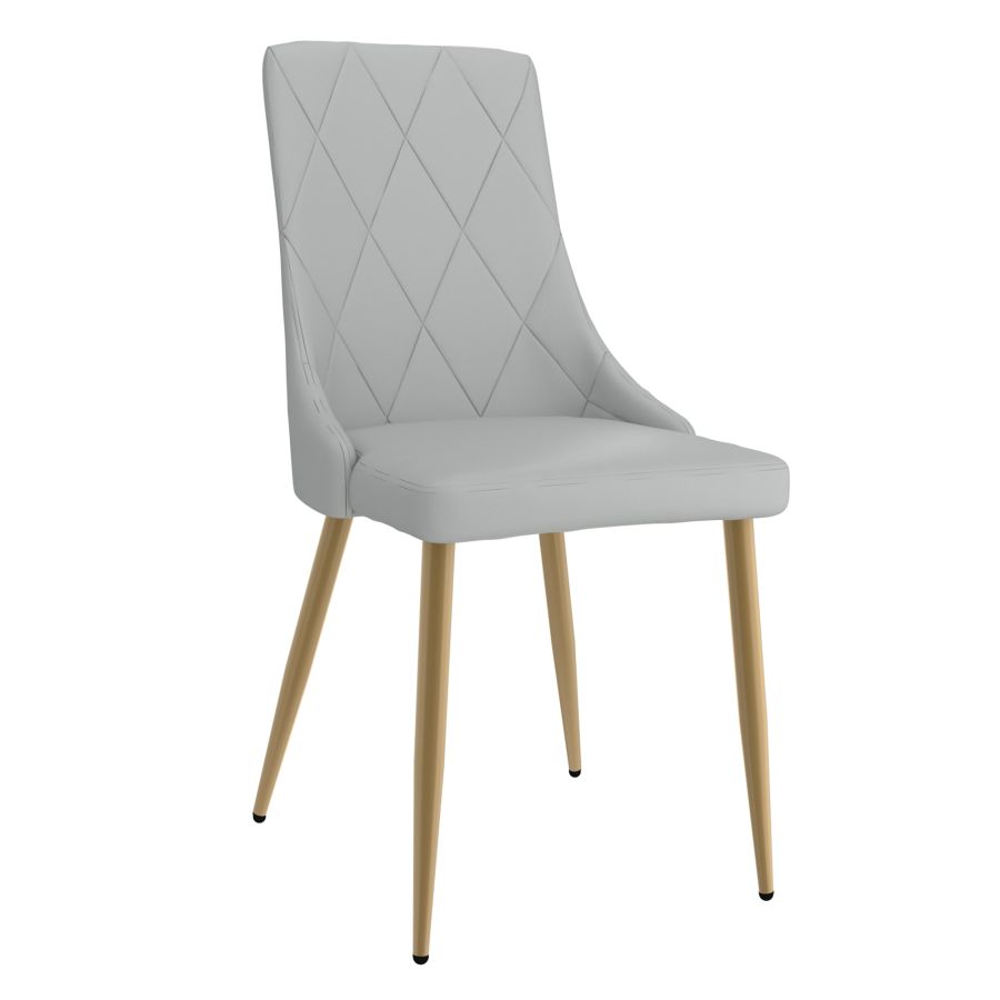 Antoine Side Chair, Set of 2, in Light Grey 202-573LG