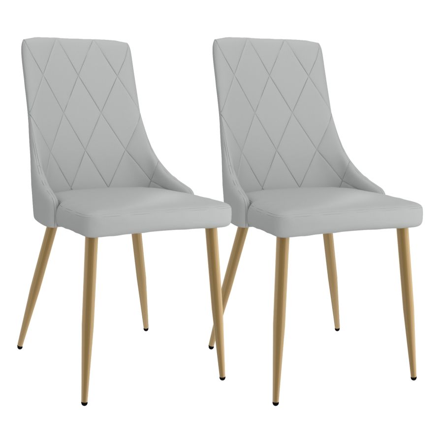 Antoine Side Chair, Set of 2, in Light Grey 202-573LG