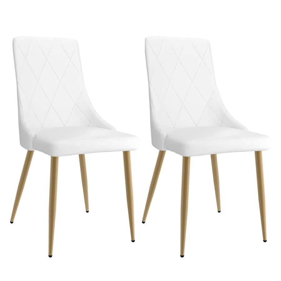 Antoine Side Chair, Set of 2, in White 202-573WT