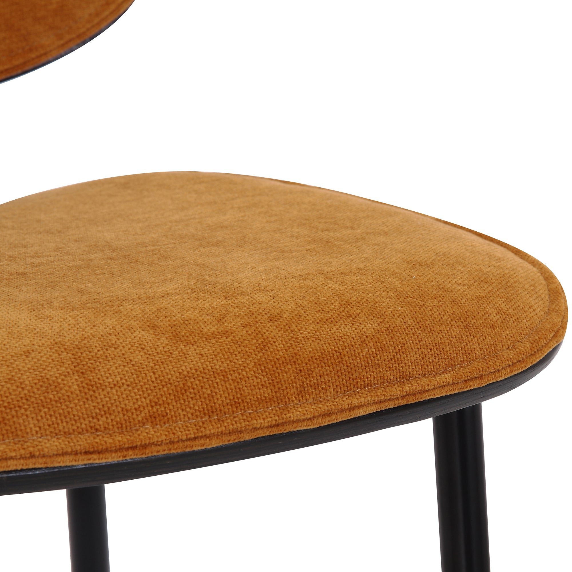 Capri Side Chair, Set of 2, in Rust, Walnut and Black 202-591RS