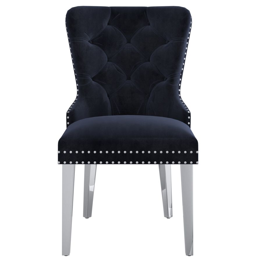 Hollis Side Chair, set of 2, in Black 202-614BLK
