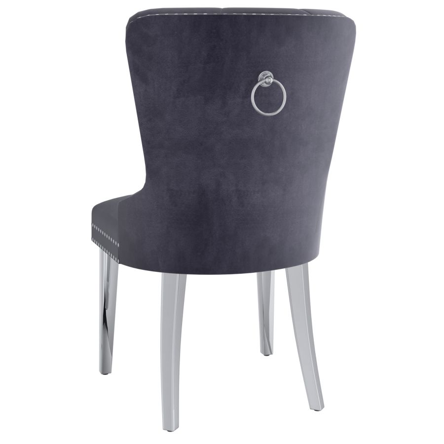 Hollis Side Chair, set of 2, in Grey 202-614GRY