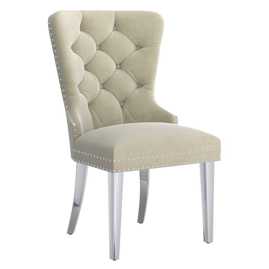 Hollis Side Chair, Set of 2, in Ivory 202-614IV