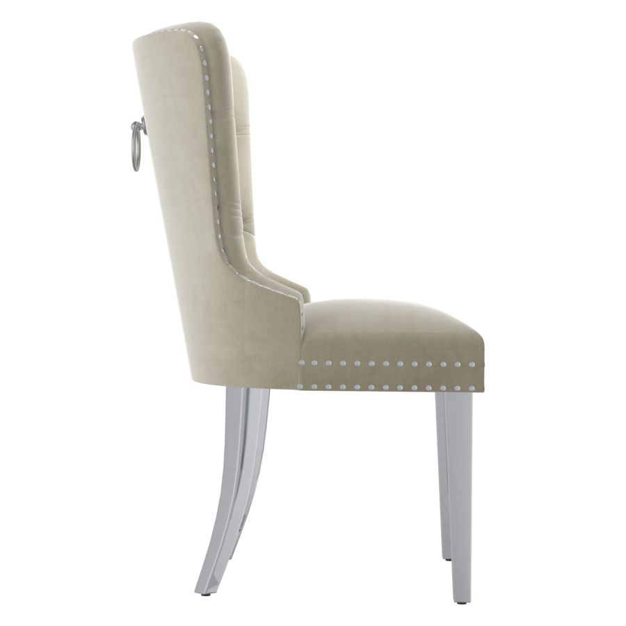 Hollis Side Chair, Set of 2, in Ivory 202-614IV