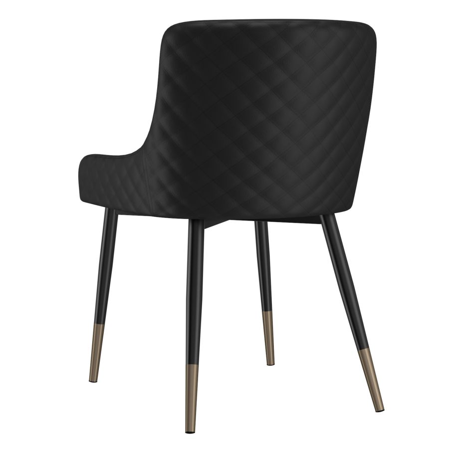 Xander Side Chair, Set of 2 in Black 202-620BK