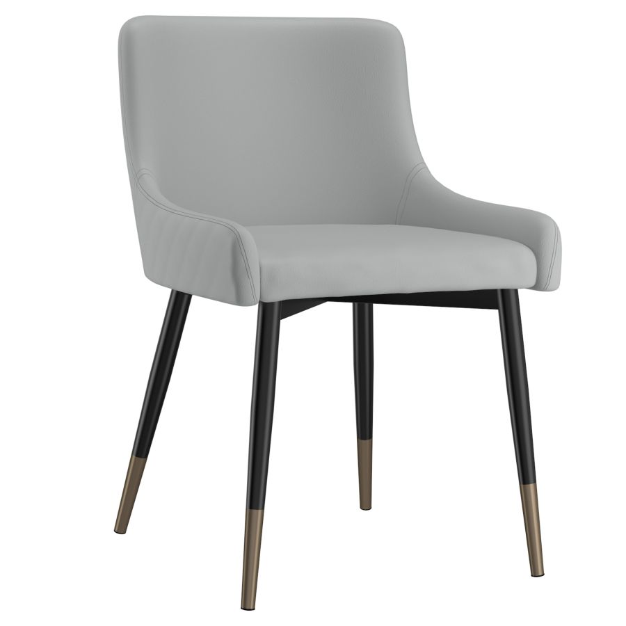 Xander Side Chair, Set of 2 in Light Grey and Black 202-620LG