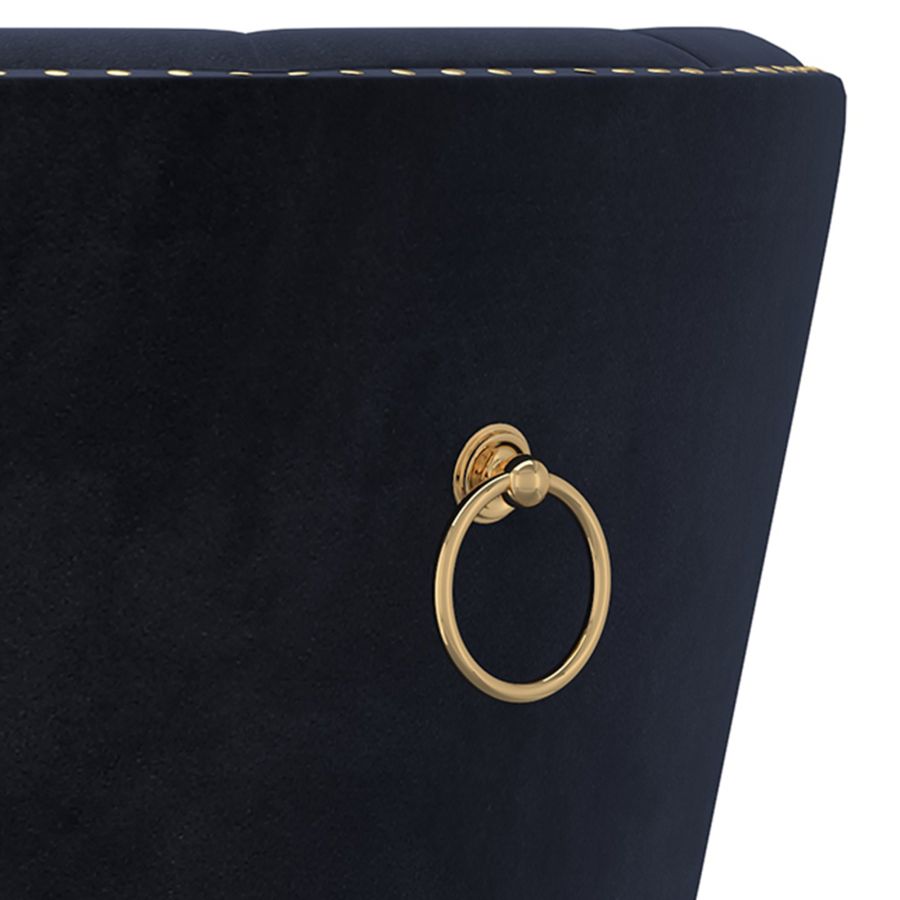 Mizal Side Chair, Set of 2 in Black and Gold 202-629BLK