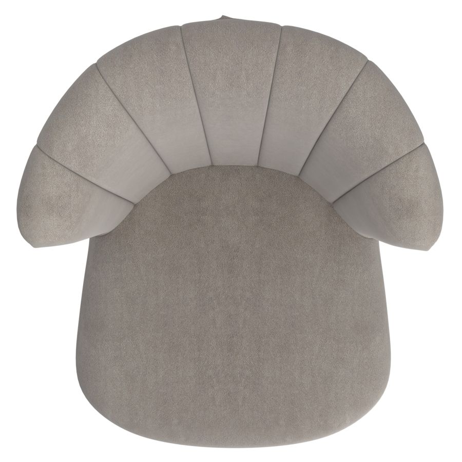 Orchid Side Chair, Set of 2 in Grey and Chrome 202-651GY_CH