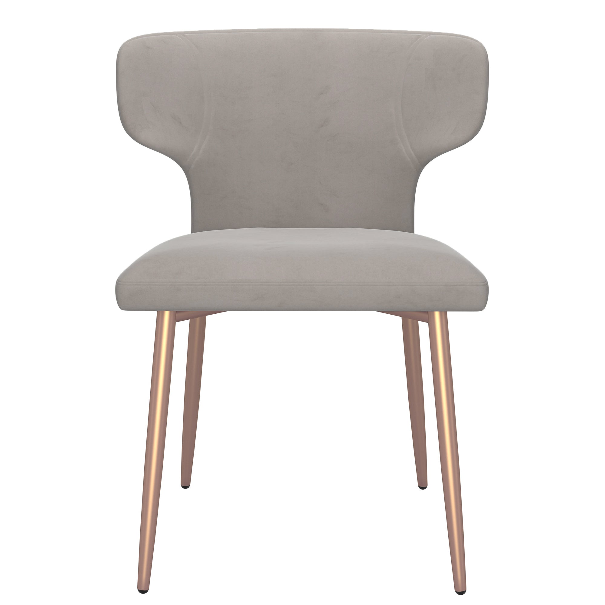Akira Side Chair, Set of 2 in Grey and Aged Gold 202-673GRY