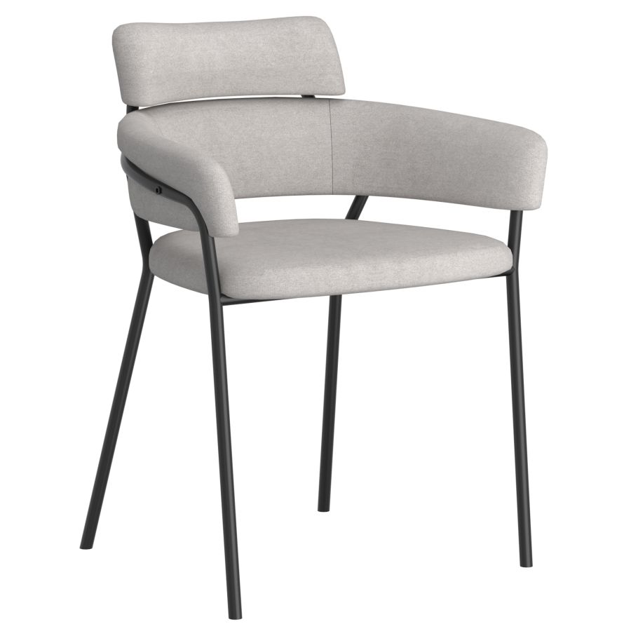 Axel Side Chair, Set of 2 in Grey and Black 202-674GRY