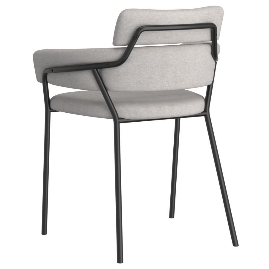 Axel Side Chair, Set of 2 in Grey and Black 202-674GRY